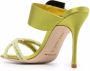 Manolo Blahnik Guey muiltjes met open neus Groen - Thumbnail 3