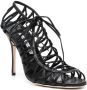 Manolo Blahnik Hamzana sandalen met bandjes Zwart - Thumbnail 2