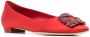 Manolo Blahnik Hangisi ballerina's met gesp Rood - Thumbnail 2