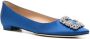 Manolo Blahnik Hangisi ballerina's met gespdetail Blauw - Thumbnail 2