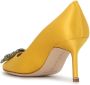 Manolo Blahnik Hangisi pumps Geel - Thumbnail 3