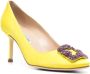 Manolo Blahnik Hangisi pumps Geel - Thumbnail 2