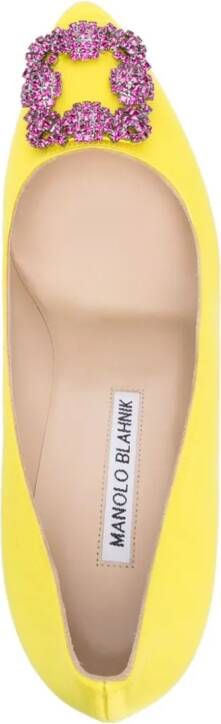 Manolo Blahnik Hangisi pumps Geel