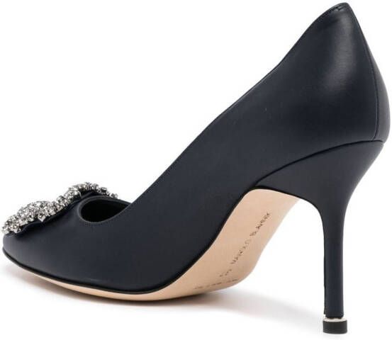 Manolo Blahnik Hangisi pumps met gesp Zwart