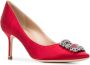 Manolo Blahnik Hangisi pumps Rood - Thumbnail 2