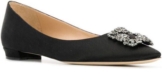 Manolo Blahnik Hangisiflat loafers Zwart