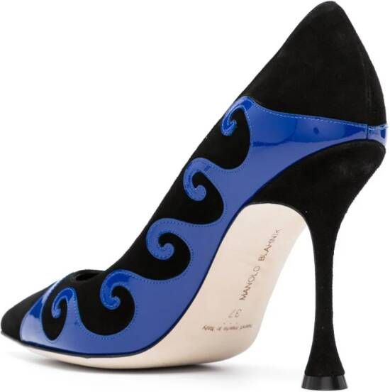 Manolo Blahnik Kasai pumps met gedraaid detail Zwart