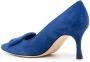 Manolo Blahnik Maysale suède pumps Blauw - Thumbnail 3