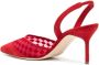 Manolo Blahnik Mingosli 70mm slingback pumps Rood - Thumbnail 3