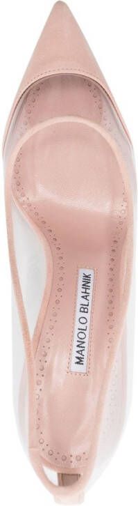 Manolo Blahnik Pachana doorzichtige pumps Roze