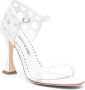 Manolo Blahnik Sandalen met hak Wit - Thumbnail 2