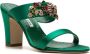 Manolo Blahnik Sayini sandalen Groen - Thumbnail 2