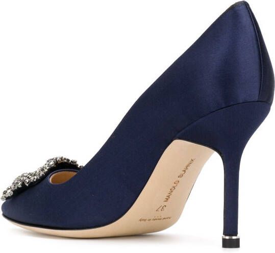 Manolo Blahnik Scorpion Hangisi pumps Blauw