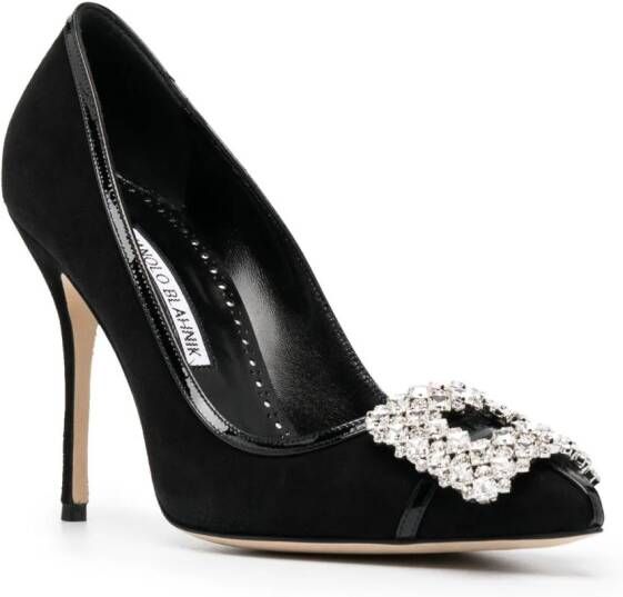 Manolo Blahnik Tuberian pumps met gesp Zwart