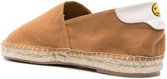 Manuel Ritz Espadrilles met geborduurd logo Bruin