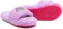 Marc Jacobs Kids Slippers met geborduurd logo Paars - Thumbnail 2