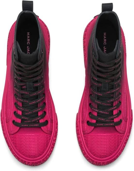 Marc Jacobs Sneakers met logo-reliëf Roze