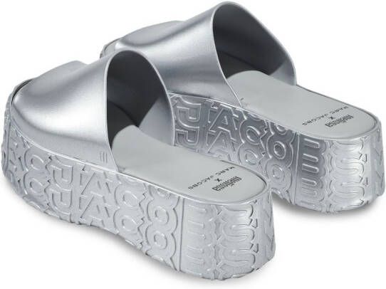 Marc Jacobs x Melissa Becky slippers Zilver