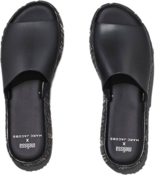 Marc Jacobs x Melissa Becky slippers Zwart