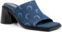 Marine Serre MS denim muiltjes Blauw - Thumbnail 2