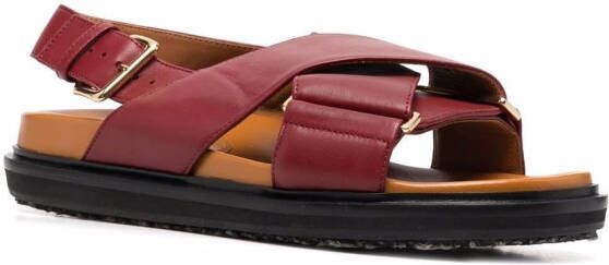 Marni Fussbett sandalen Rood