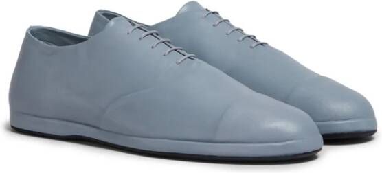 Marni Leren Derby schoenen Blauw