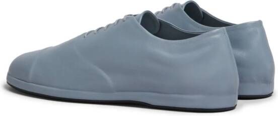 Marni Leren Derby schoenen Blauw