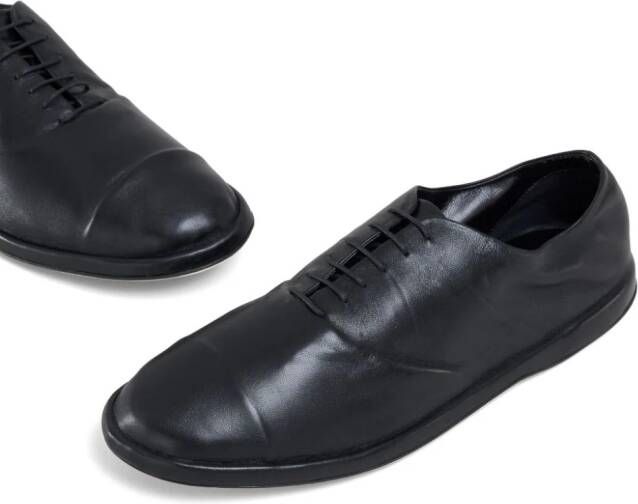 Marni Leren Oxford schoenen Zwart