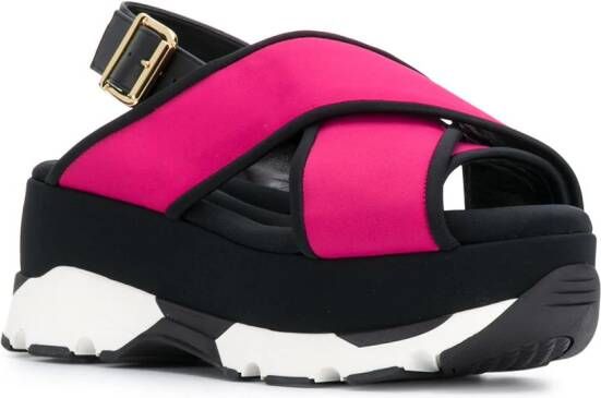 Marni Sandalen met plateauzool Roze