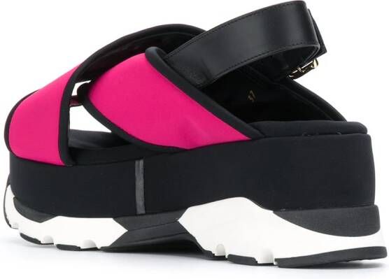 Marni Sandalen met plateauzool Roze