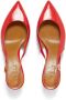 Marni Rhythm 50mm leren slingback pumps Rood - Thumbnail 4