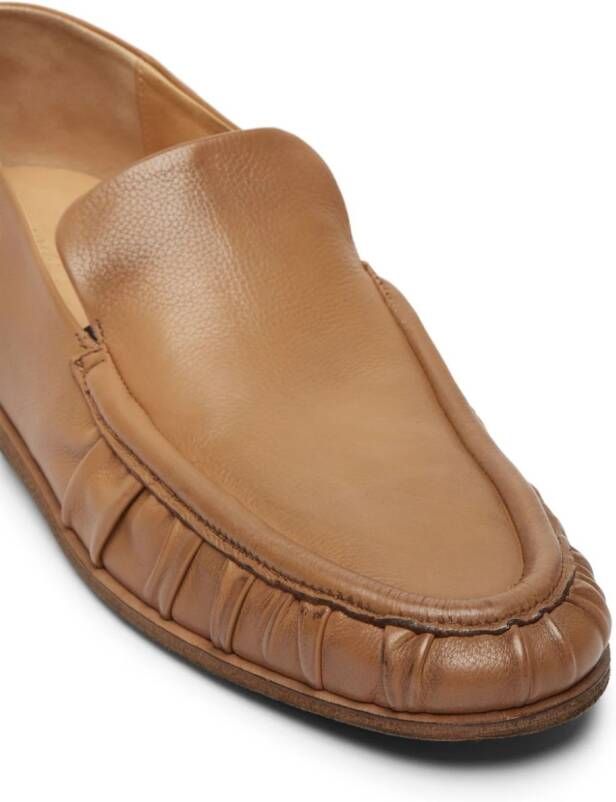 Marsèll Leren loafers met ronde neus Bruin