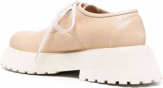 Marsèll Leren veterschoenen Beige