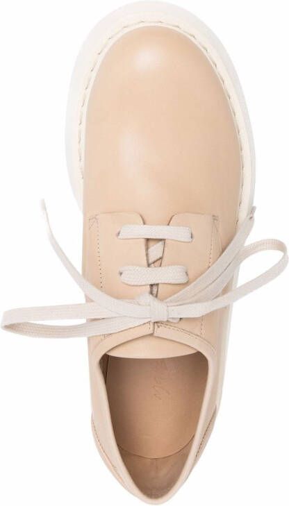 Marsèll Leren veterschoenen Beige