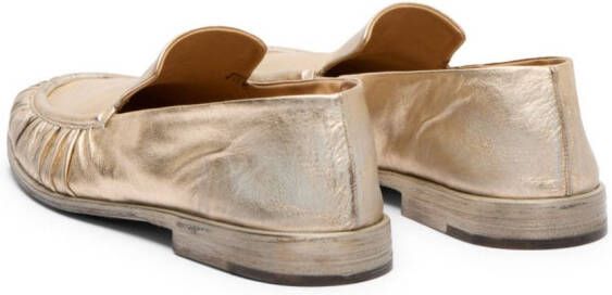 Marsèll Loafers met metallic-effect Goud