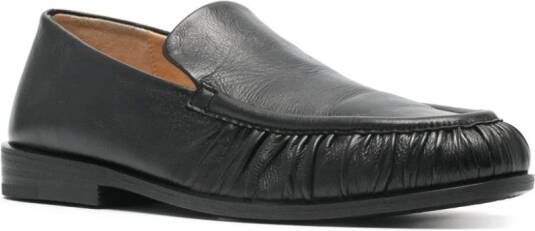 Marsèll Mocassino leren loafers Zwart