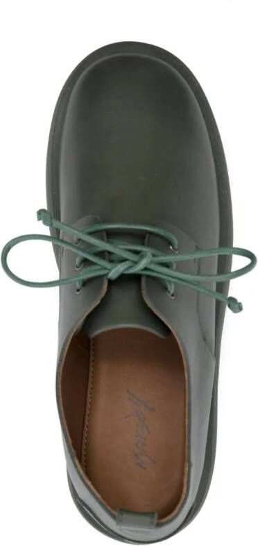 Marsèll Oxford leren veterschoenen Groen