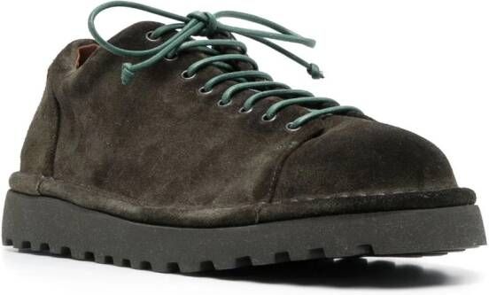 Marsèll Oxford suède veterschoenen Groen