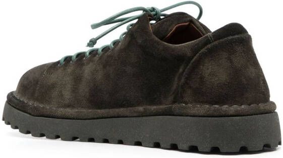 Marsèll Oxford suède veterschoenen Groen