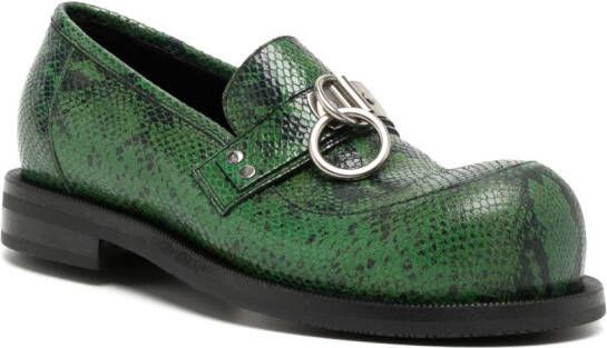 Martine Rose Loafers met ronde neus Groen