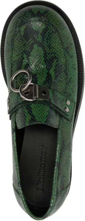 Martine Rose Loafers met ronde neus Groen