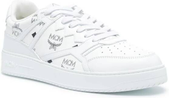 MCM Neo Derby Visetos sneakers Wit