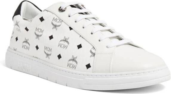 MCM Terrain sneakers met monogramprint Beige