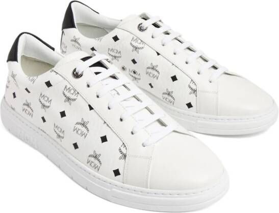 MCM Terrain sneakers met monogramprint Beige