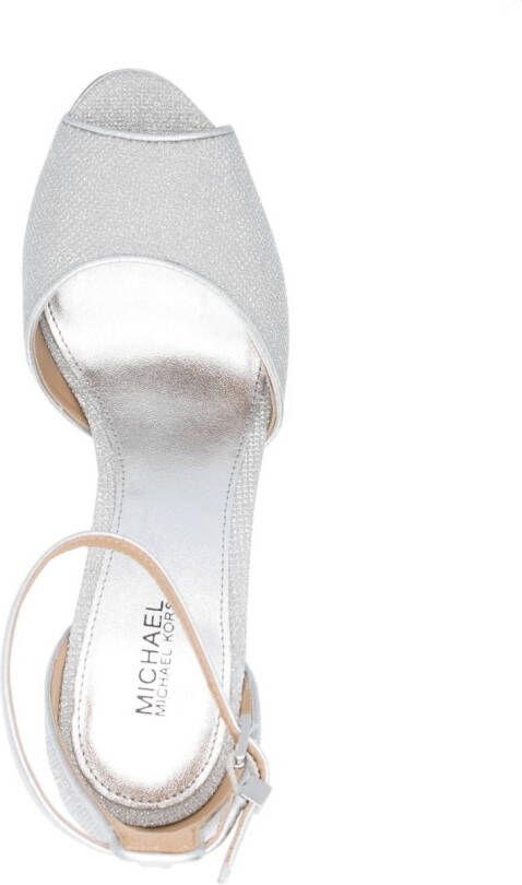 Michael Kors Pumps met open neus Zilver