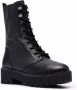 Michael Kors Bryce combat boots met plateauzool Zwart - Thumbnail 2