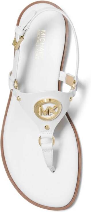 Michael Kors Casey sandalen met logoplakkaat Wit