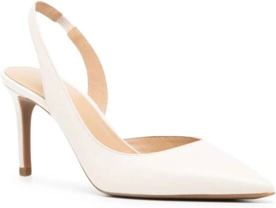 Michael Kors Chelsea leren slingback pumps Wit