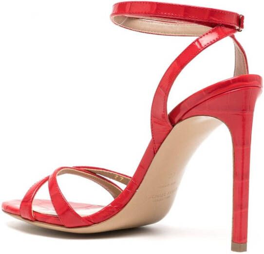 Michael Kors Collection Chrissy leren sandalen Rood