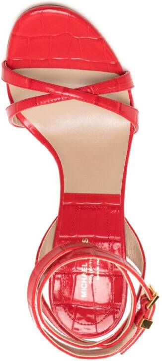 Michael Kors Collection Chrissy leren sandalen Rood